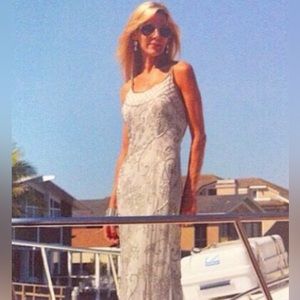 SOLD Formal Long Beaded Cache Dress